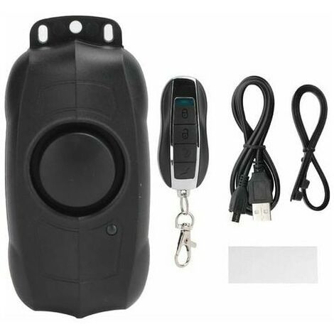 150dB Anti-theft Bike Motorcycle Alarm Security Wireless Vibration Sensor with Remote Control One Piece GHOST