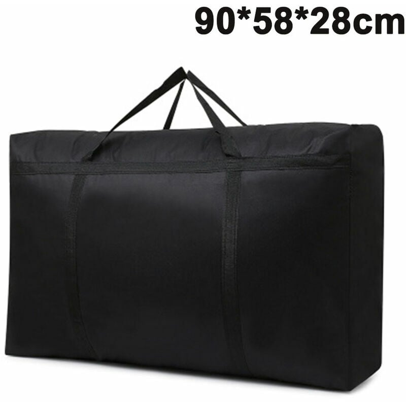 Shining House - 150L grand sac de rangement pour couette à glissière, sac de rangement pliant pour vêtements avec poignée renforcée, sac de rangement