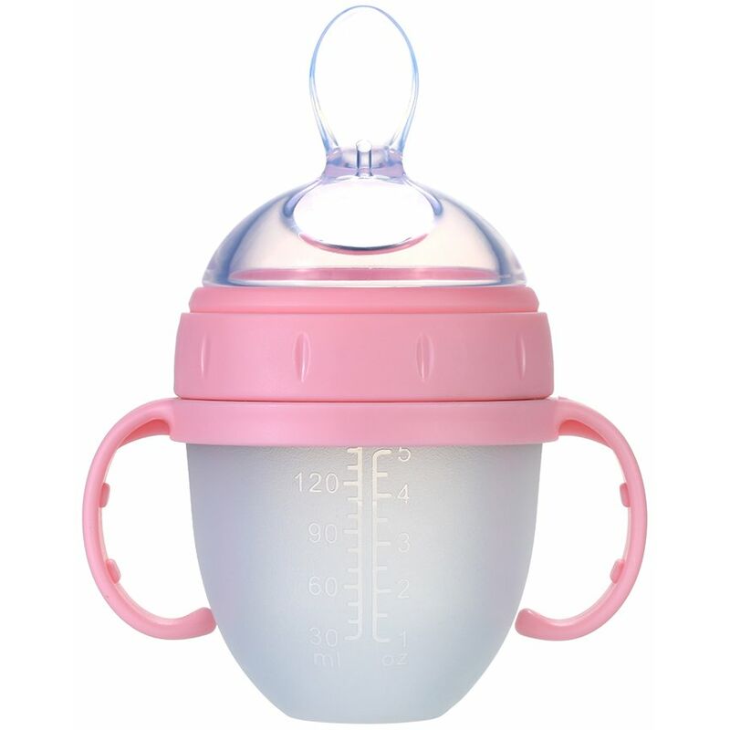 

Happyshopping - 150ml / 5oz Silicona Squeeze Baby Rice Cereal Bottle Cuchara dispensadora de alimentos A prueba de fugas Biberones de alimentacion de