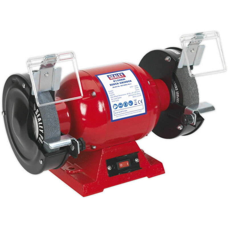 Loops - 150mm Bench Grinder - 370W Copper Wound Induction Motor - Fine & Coarse Stones