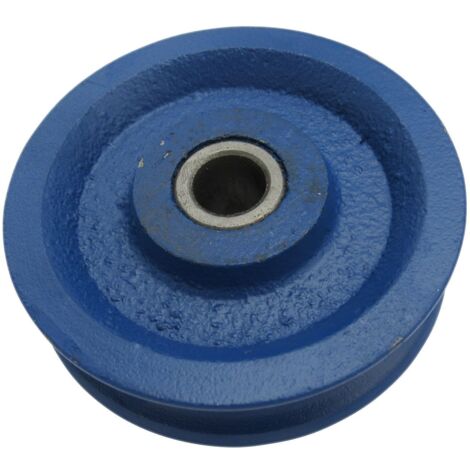 150MM Blue Painted Cast Iron Sheave With Bush - 16MM Wire Rope Spare Replacement