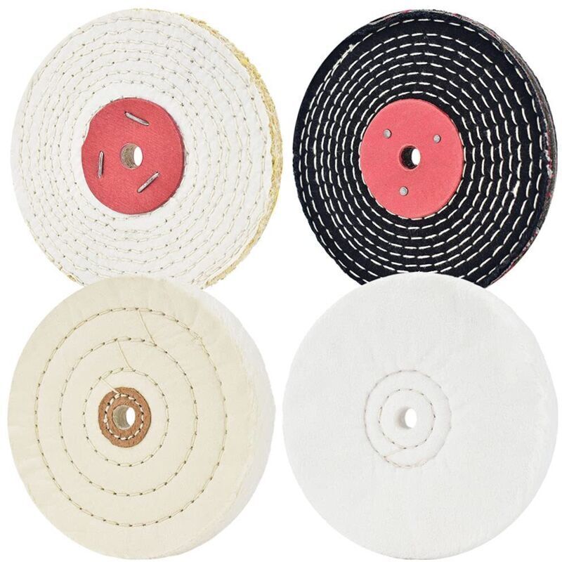 150mm polishing disc - For sanders with a 12.7mm (fine and smooth) and 12.7mm (medium and coarse) chuck hole - 4 pieces