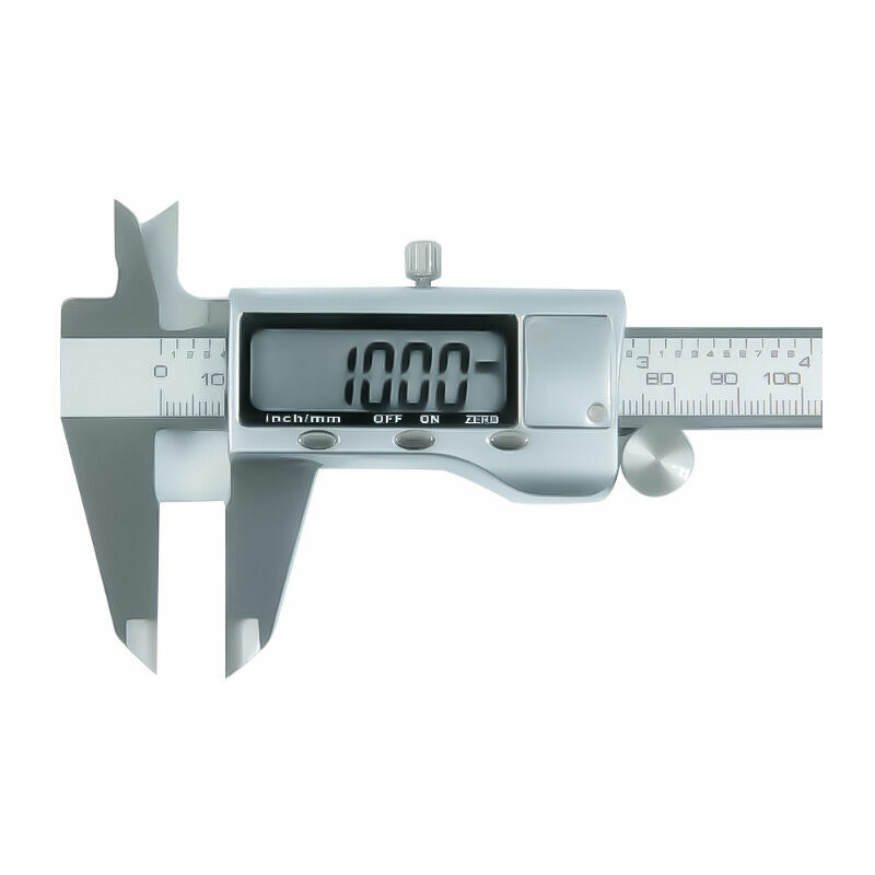 Dewdat - 150mm Stainless Steel Digital Electronic Caliper Measuring Tools with Extra Large lcd Display Inch/Metric Conversion