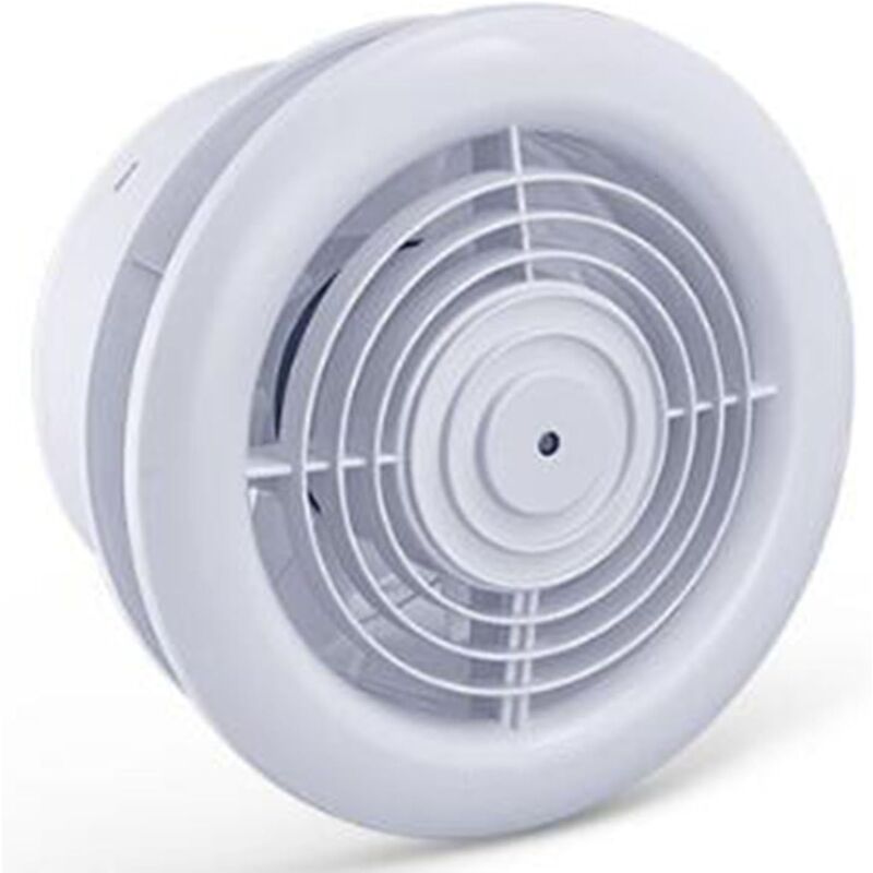 150Mm Ventilateur Mural,Extracteur d'air Salle De Bain avec Clapet Anti-Retour,1850 TR/Min Extracteur Air Chaud,Coque ABS,pour
