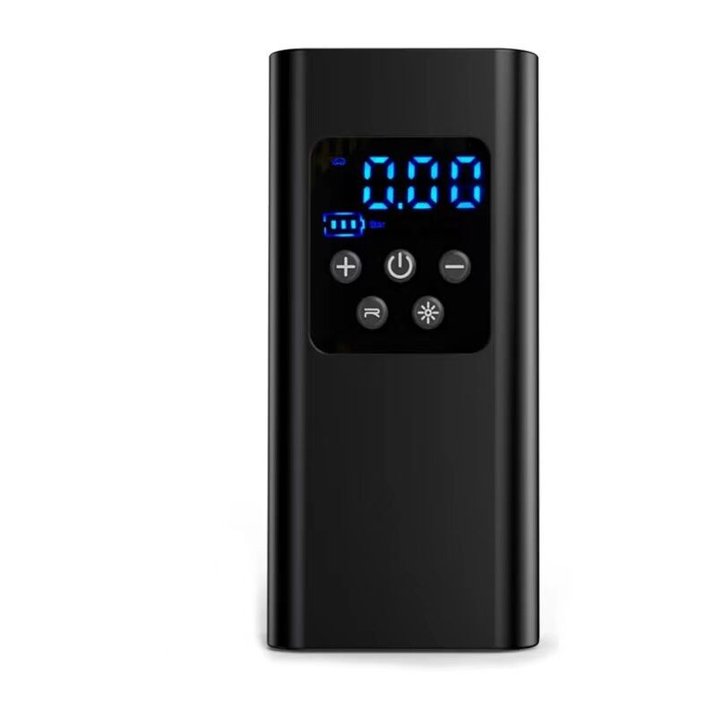 150PSI Gonfleur Pneus Voiture, 6000mAh Compresseur à Air Portatif avec 4 Accessoires Buccaux et Lumière LED pour Voiture Moto Bicyclette Boule