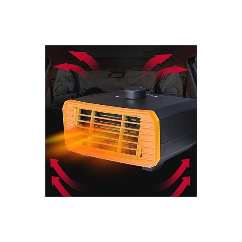 Shining House - 150W 24V Voiture Auto Allume-Cigare Chauffage, Ventilateur De Refroidissement Dégivrage Antibuée Portable Chauffage De Voiture