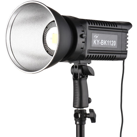 150W Studio LED Video Light 5600K Température de Couleur Luminosité Réglable CRI93+ TLCI95+ Bowens Mount avec Protecteur Réflecteur Télécommande pour Studio Photographie Extérieure Portrait Enregistre