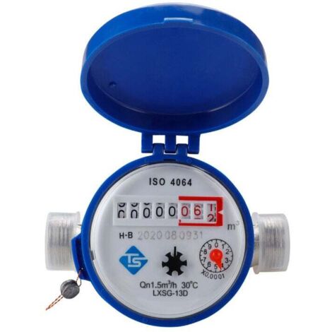 15(1/2) für Kaltwasser 0-40℃, Gartenwasserzähler verhindert Kondensation oder Zerstäubung, geeichter Wasserzähler für Garten und Haushalt