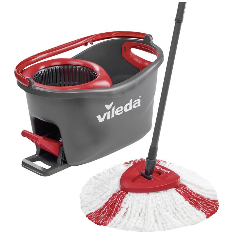 Vileda - 146590 Turbo EasyWring & Clean Wischmop Komplett Set Kit di lavaggio 1 pz.