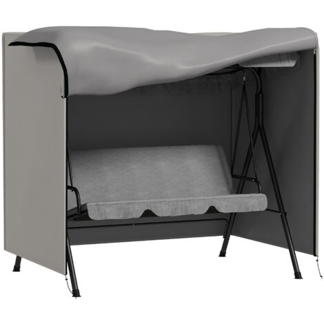 152 x 177cm Three-Seater Swing Chair Protective Cover Light Grey