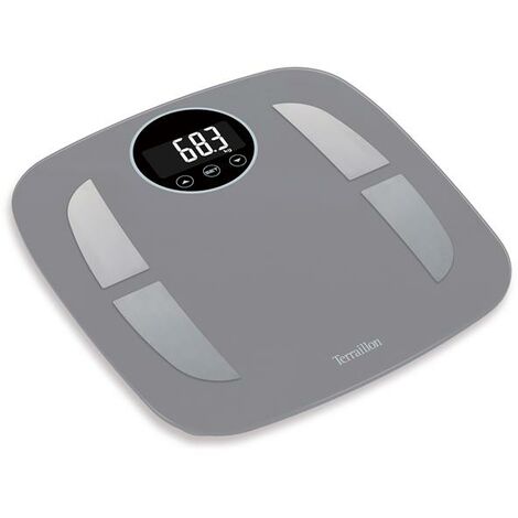 15280 - Impedenziometro fino a 160 Kg - 12 Memorie - grigio - Terraillon