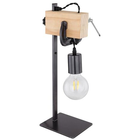 15433T LAMPADA DA TAVOLO NERO GLOBO 1XE27