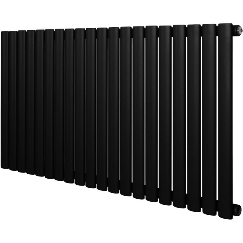 Monster Shop Gliederheizkörper Designer, Horizontal, Schwarz, 600 X 1200mm