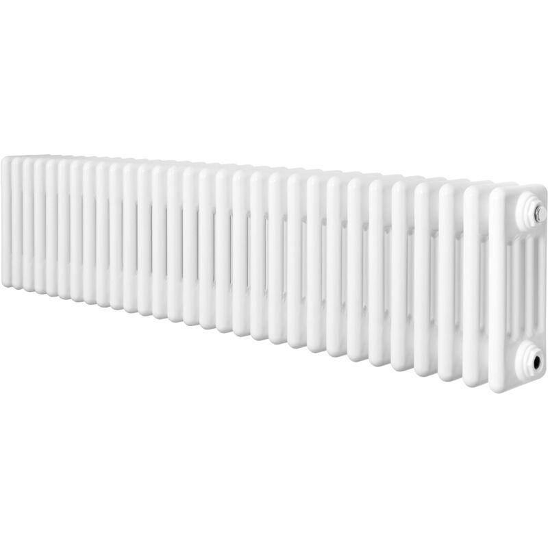Monster Shop Röhrenheizkörper 4 Säulen, Horizontal, Weiß, 300 X 1370mm