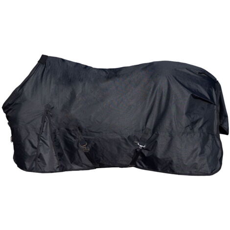 155 cm, nero: Coperta impermeabile per cavalli Feel Warm Keramik con fibre in ceramica e tecnologia del calore infared