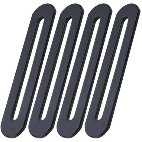 155 x 19 mm Befestigungswinkel, schwarze Befestigungswinkel aus Edelstahl für Reparaturverbindungen, Möbelbefestigungen, 4 Stück (4, 15519 mm)