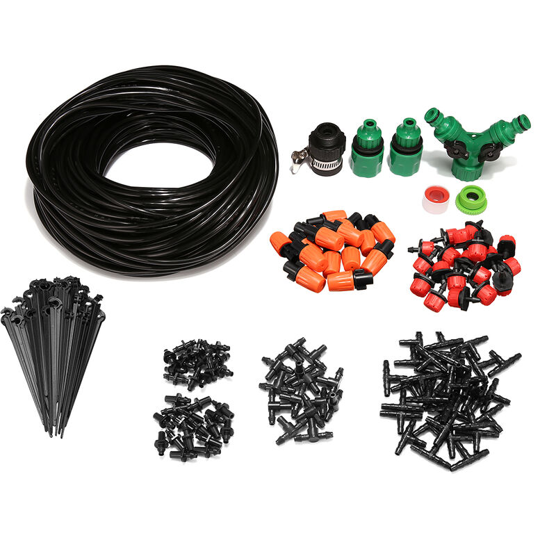 

157pcs Kit de sistema de riego por goteo de herramientas de jardín DIY LAVADO