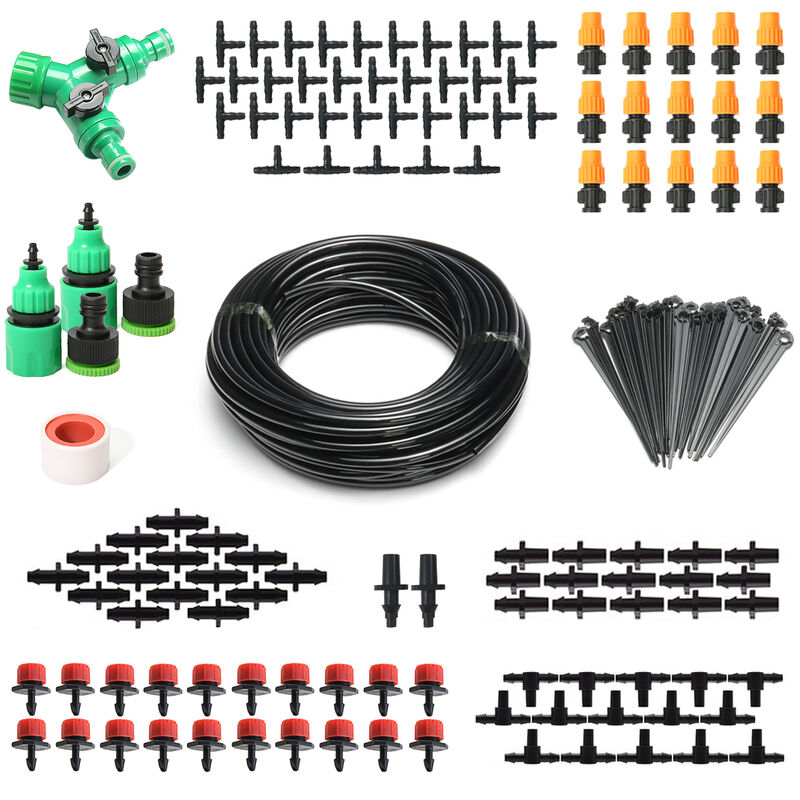 

157pcs kit de sistema de riego por goteo micro riego jardín de bricolaje