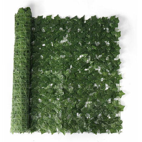 157x39'' 1x4m Artificial Hedge Ivy Leaf Garden Fence Privacy Screen Balcony Cover sweet potato leaves