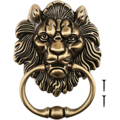 15,8 cm großer Türklopfer in Antikbronze-Optik mit Tigerkopf-Design als Ersatz für die Haustür