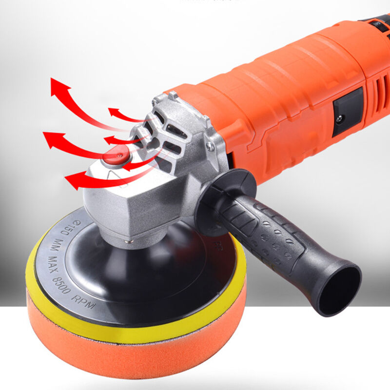 Image of Decdeal - 1580W 220V Elektroauto Polierer Wachsmaschine Möbel Polieren Einstellbare Geschwindigkeit