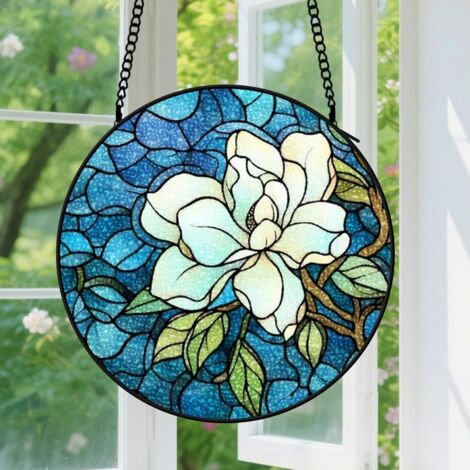 15cm Suspension décorative vitrale pour fenêtre, décoration, pour salle de classe, cadeau pour professeur des écoles