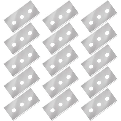 15er-Pack Ersatz-Kochfeldabstreifer – 42 x 22 mm – Geeignet für Glas-, Keramik- und Edelstahlkochfelder – Silber