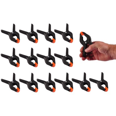 15er-Set Federzwingen Leimzwinge Klemmzwinge Schraubzwinge Kantenzwinge 115mm