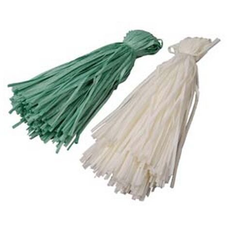 15KG RAFIA SINTETICA IN MAZZETTI - gr.200 mazzetti da mt.1,2 colore verde