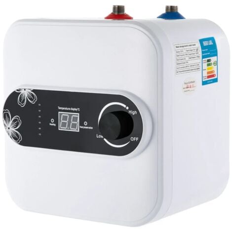 GOJOY 1.5kw Elektrischer Klein Durchlauferhitzer Elektronisch Warmwasserspeicher Warmwasserbereiter 220V Küch 149 ℉ /2.11gal