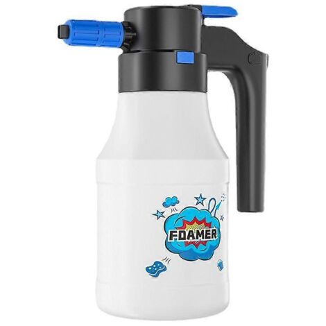 1.5L Pulvérisateur à mousse électrique pour lavage auto, lance à mousse, nettoyeur à eau, bidon rechargeable