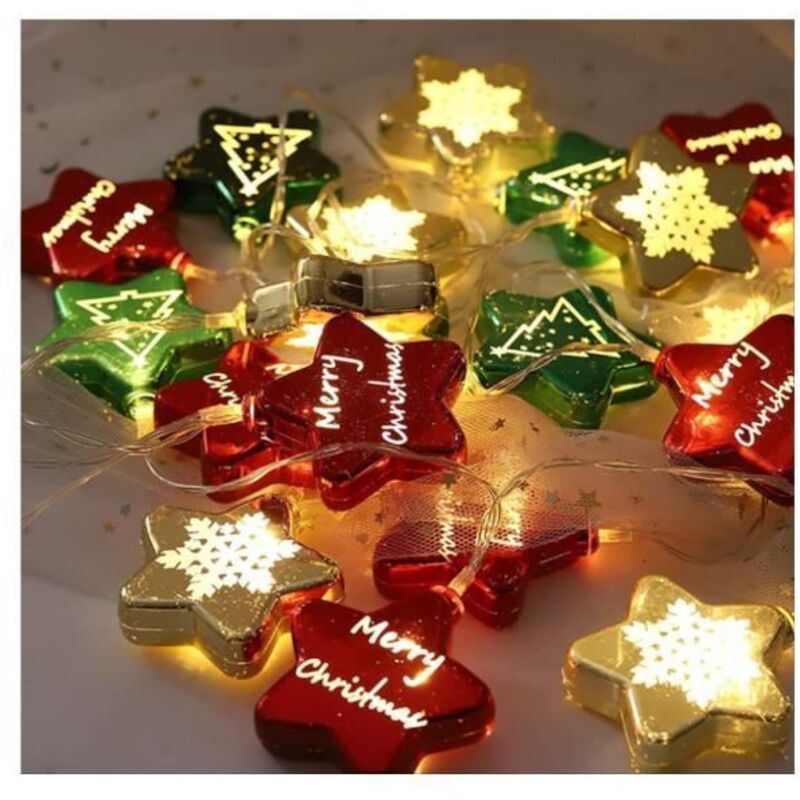 1,5M Guirlandes Lumineuses de Noël à 10 LED 1,5M Guirlandes Lumineuses de Noël à 10 LED