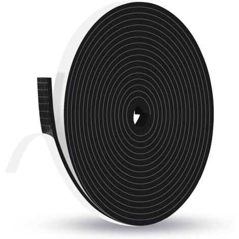 15M Joint Isolant Mousse, Adhésif Grille, 9mm x 3mm, Portes Fenêtres