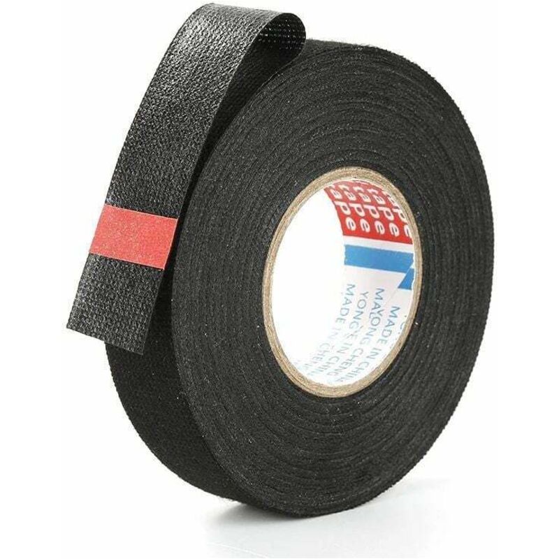 Ymyny - 15m Self-Adhesive Heat Resistant Tape Fire Retardant Tape Cable Insulation Cable Ties 1pc mumu