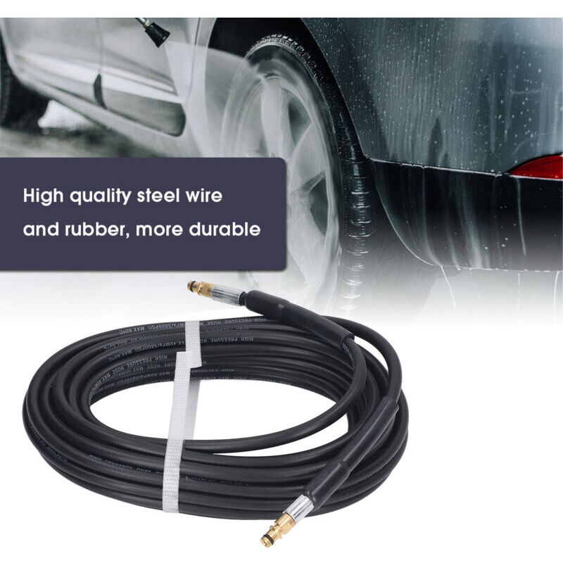 SNQ - 15m Tuyau de rechange pour nettoyeur haute pression Karcher K2 K3 K4 K5 Tuyau de nettoyage haute pression Connecteur rapide et libération rapide