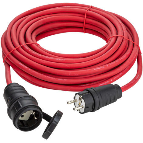 15m Verlängerungskabel H07RN-F 3x1,5 mm² rot