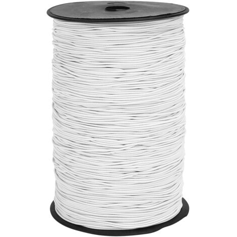 1.5mm 500 m Ronde Élastique Stretch Corde Blanc Extensible Corde Haute Qualité Cordon Stretch Élastique Fournitures Robe Faire Artisanat Fournitures