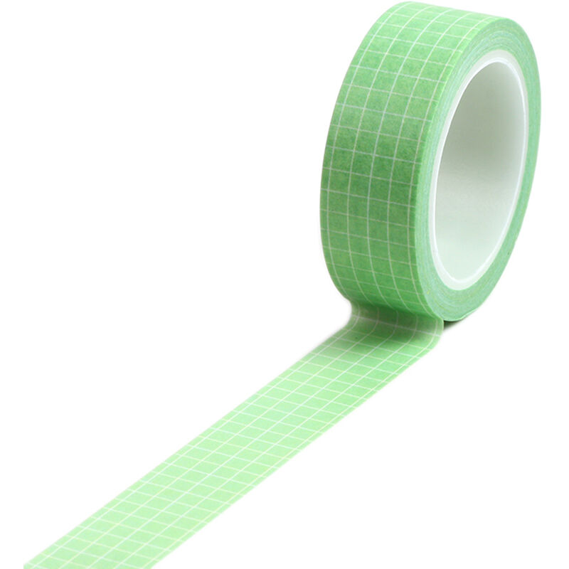 

15mm ¡Á 10m patron de cuadricula impresa en color puro de la cinta washi papel pegajoso adhesivo decorativo de papel Cinta adhesiva para Scrapbooking