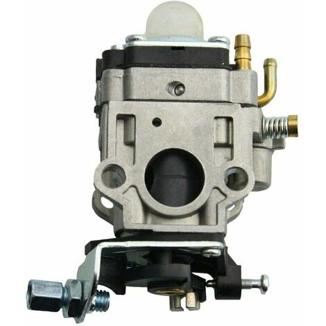 15mm Carburateur Compatible pour moteur 2 temps 43cc 47cc 49cc 50cc Pocket Bike, VTT, Scooters, Mobylette, Dirt Bike, Débroussailleuse, Mini-Choppers, Chainsaw