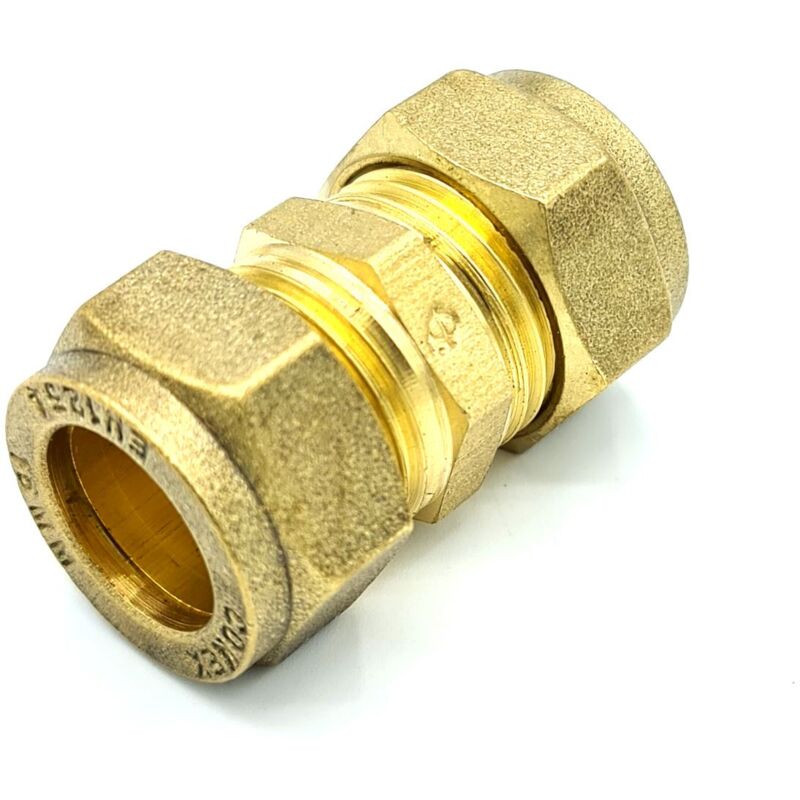 15mm Straight Coupler Brass Compression Fitting Coupling
