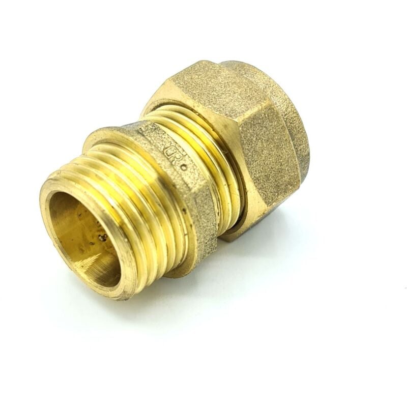 15mm x G1/2 Male Coupler Adaptor Brass Compression Fittings