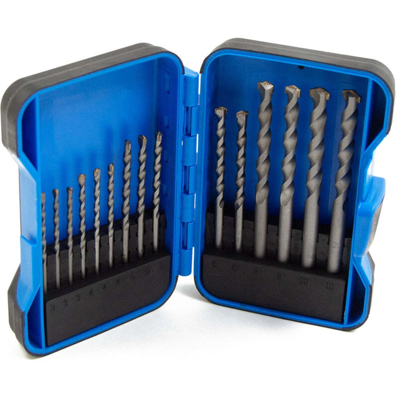 Wolf Trade 15-Piece Masonry Drill Bit Set, Brick Concrete & Stone Drilling Tasks