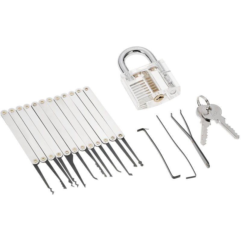 

Asupermall - 15pcs, Practica de desbloqueo de la recoleccion de bloqueo del sistema de herramientas, kit de entrenamiento Lockset