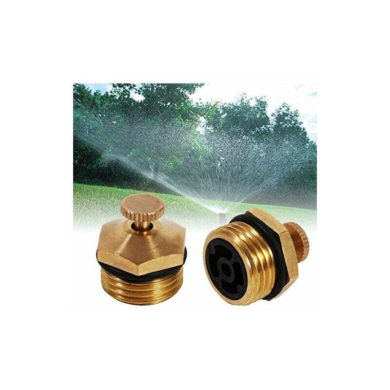 15Pcs Spray Nozzle, Adjustable Atomizer Nozzle Brass Micro Jet Agricultural Spray Tool for Garden Irrigation System