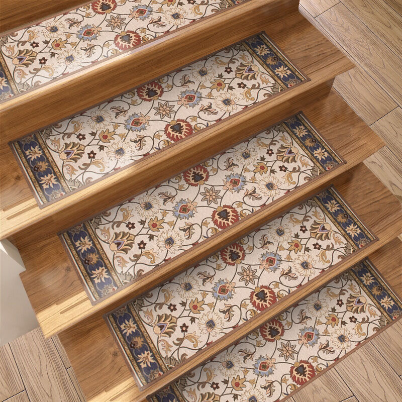 Rapanda - 15PCSMarches d'escalier antidérapantes en bois, paquet de 15, 20 cm