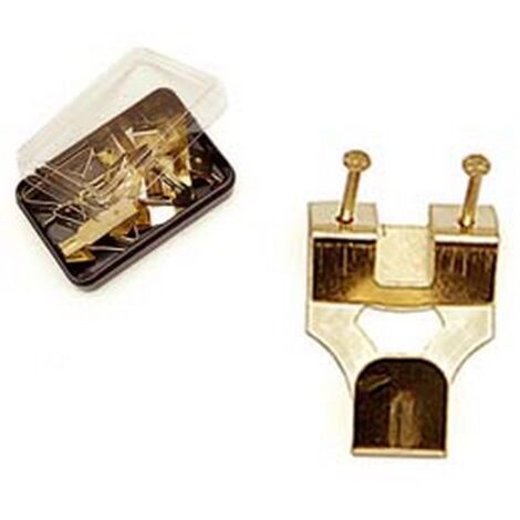 15SC GANCI X OTTONATI CON CHIODINI - n.3 in conf.5 pz.