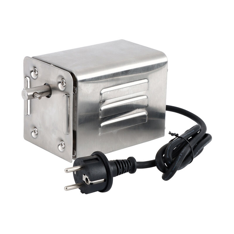 Gotrays - 15W Moteur électrique pour Barbecue en Acier Inoxydable, Moteur Professionnel pour Barbecue, Poulet, Porc, Chèvre grillée à l'extérieur