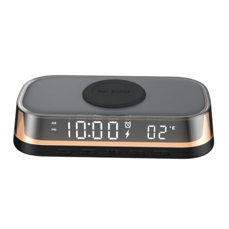 15W Multifunction Wireless Charger Alarm Clock for Apple Wireless Charger