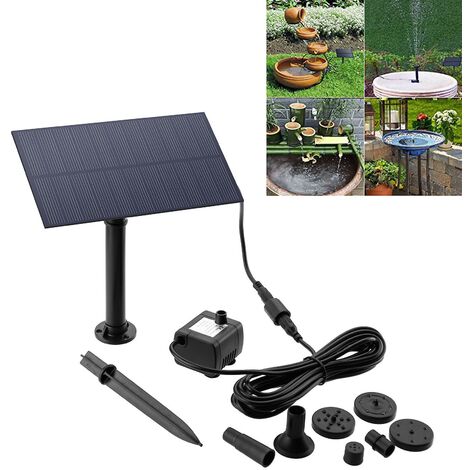 1.5W pompe de fontaine à eau solaire décoration de piscine extérieure micro fontaine à eau - thsinde