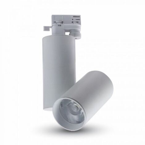 15W PROIETTORE A PISTA LED CORPO BIANCO BIANCO 6400K                                                     - Luce FREDDA